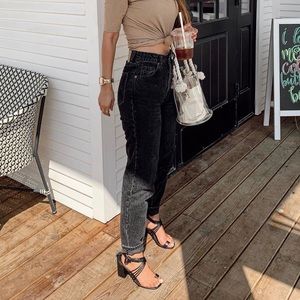 Zara high waisted mom jeans